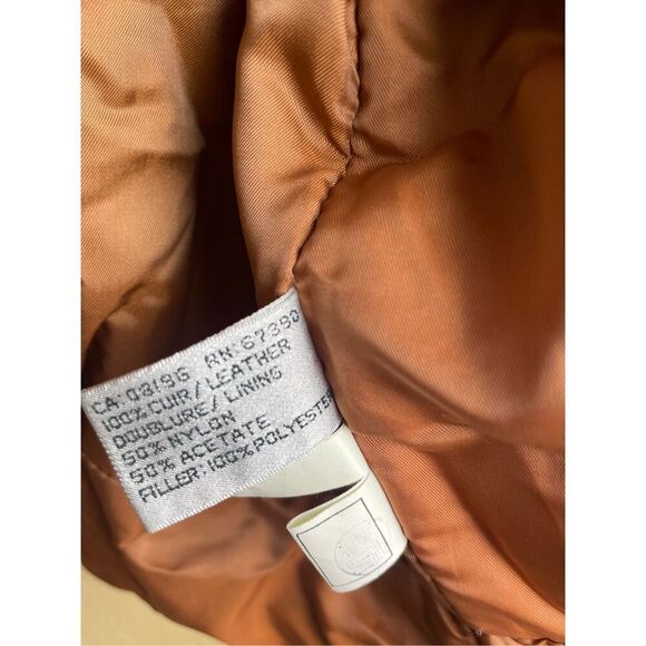 Vintage A.D.A. Leather Bomber Jacket with Tooled Southwestern Theme Women’s L - Picture 8 of 12